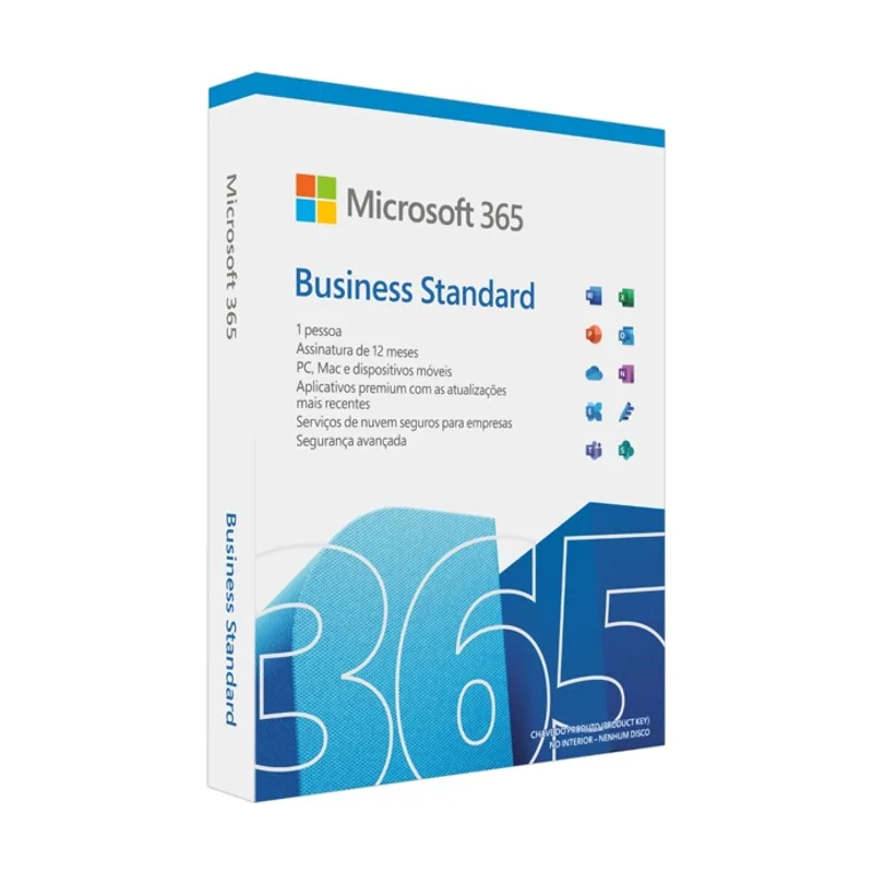 Microsoft m365 bus standard retail portuguese subscription p8 eurozone 1 license medialess 1 year