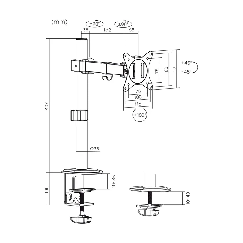 Maclean mc-572n soporte