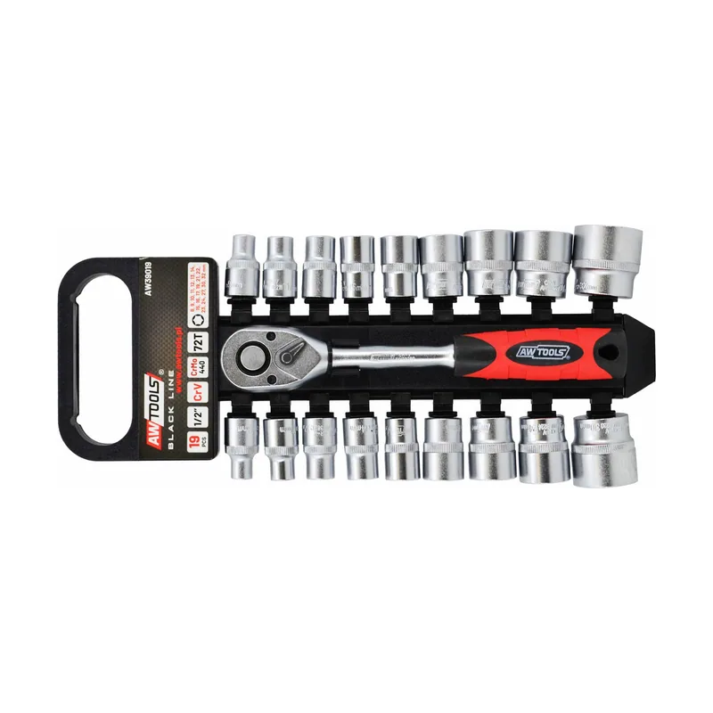Awtools zestaw kluczy 1/2" 19el