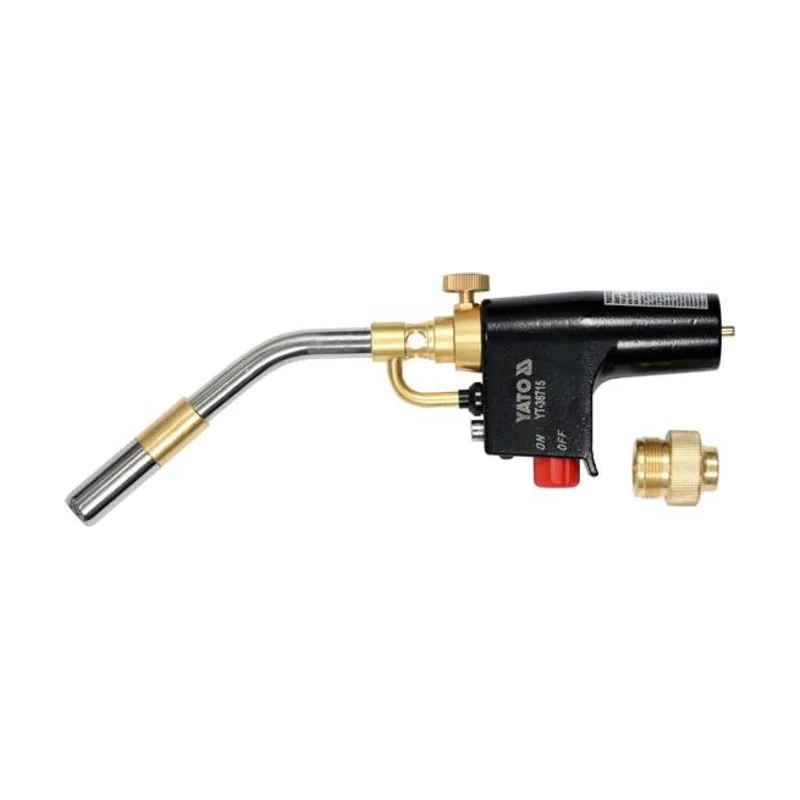 Yato Lámpara de soldadura de gas Turbo profesional con encendido piezoeléctrico