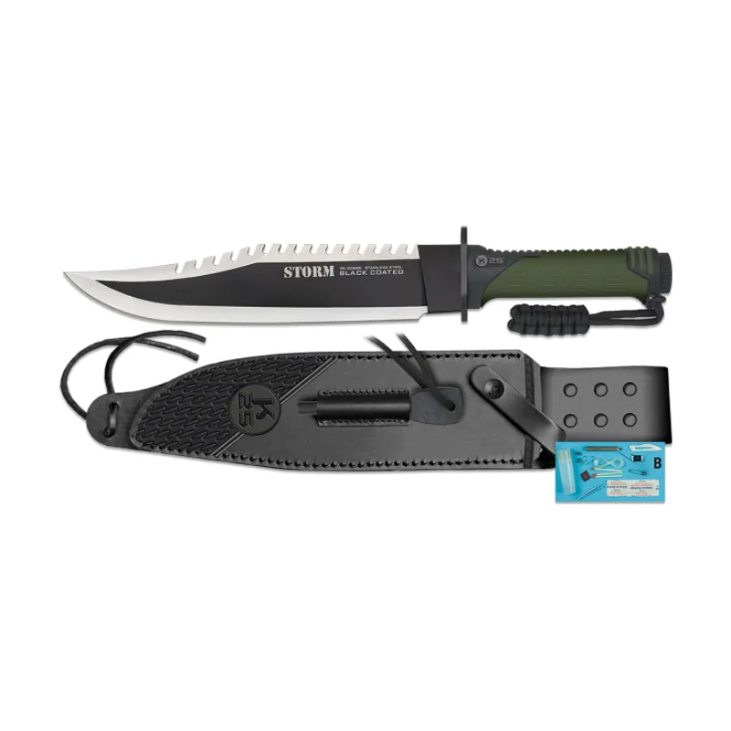 K25 Cuchillo Táctico Hoja Mixta 25 Cm