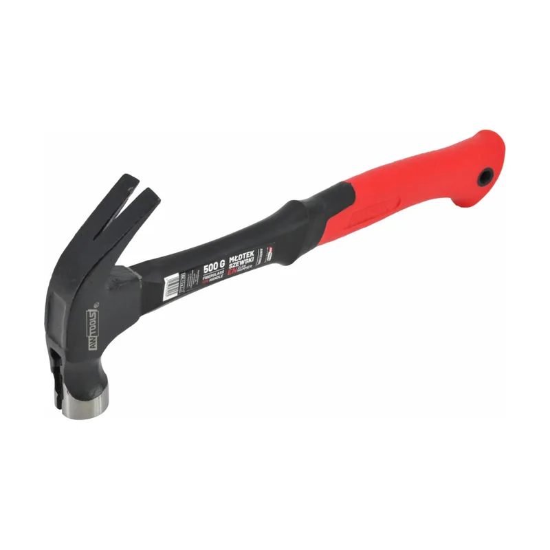 Awtools Martillo zapatero 500g Black Line con mango de fibra y punta magnética