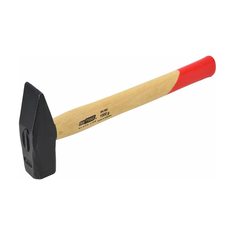 Awtools Martillo de cerrajero Black Line 1,0 kg con mango de madera