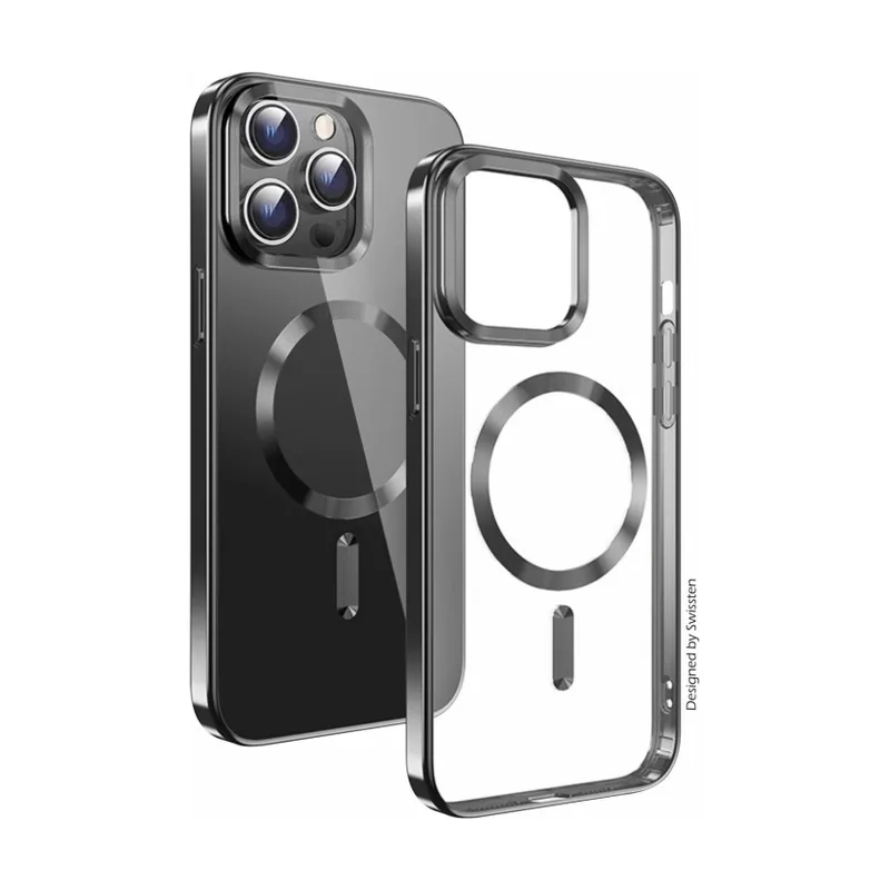 Swissten Clear jelly magstick metallic for iphone 13