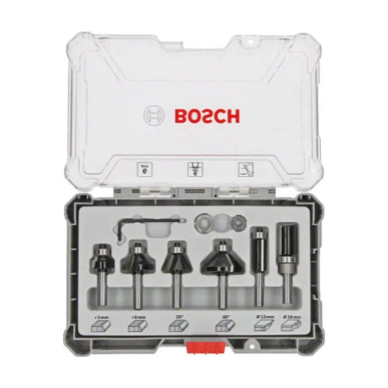 Bosch 2 607 017 470 fresa para ruteadora Juego de fresas 6 pieza s