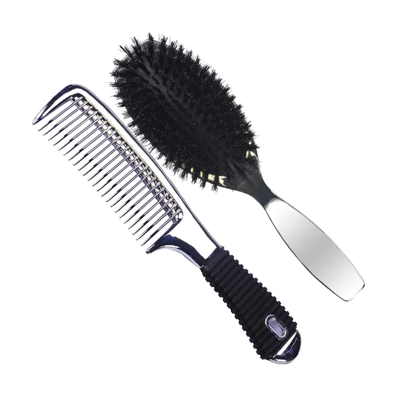 Eurostil Metalizado Set Cepillo + Peine 1UN Unisex Adulto