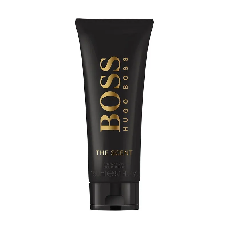Hugo Boss Gel de ducha The Scent limpia y perfuma la piel con su icónica fragancia masculina formato 50 ml ideal para viaje o uso diario elegante