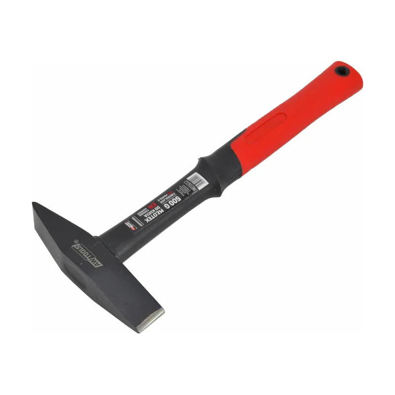 Awtools Martillo de corte Black Line 500 g con mango de fibra de vidrio