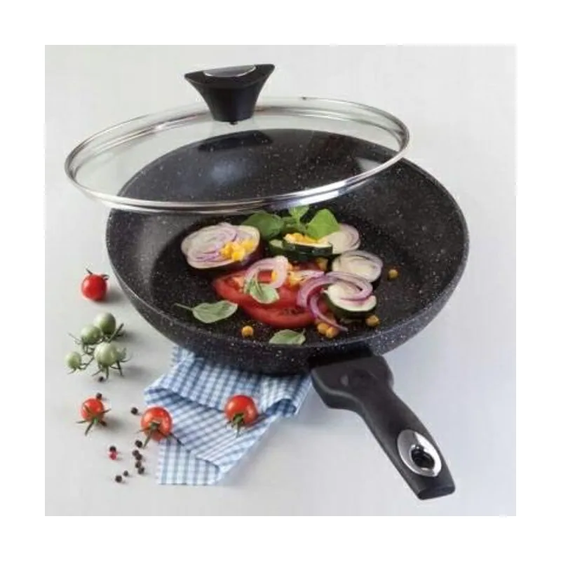 Tiross Sartén Mármol con tapa 26cm TS-1255P