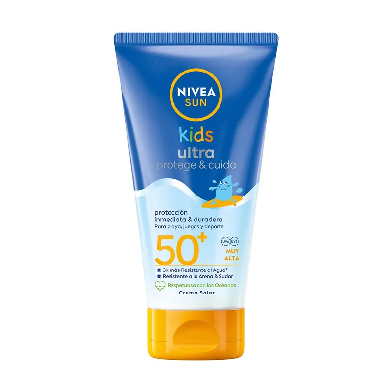 Nivea SUN Kids Ultra Protege & Cuida FP50+ Crema solar para niños a partir de 3 años 150 ml