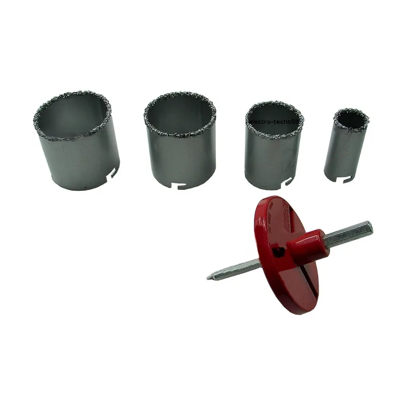 Silver Juego de 4 coronas de corte de tungsteno 33-73 mm
