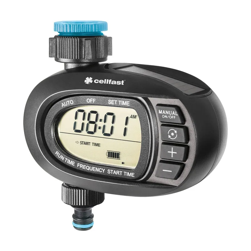 Cellfast Programador de riego Solar Ergo™ Pantalla legible
