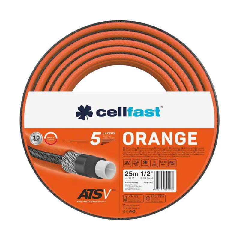 Cellfast Manguera de Jardín Cf. Orange 1/2"
