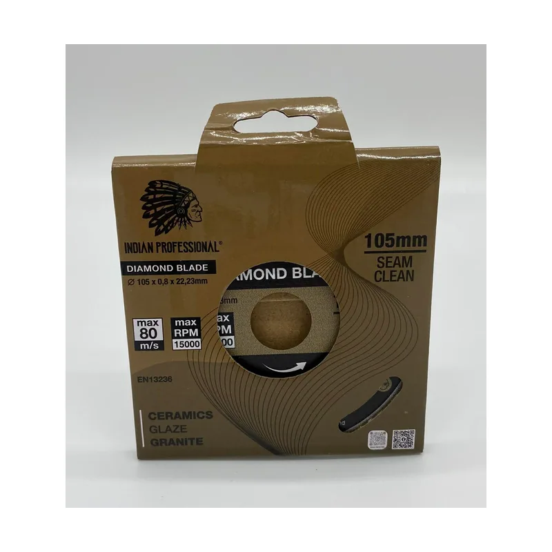 Indian professional Disco diamantado 105mm x 0,8mm x 22,2mm Seam Clean Do Fug