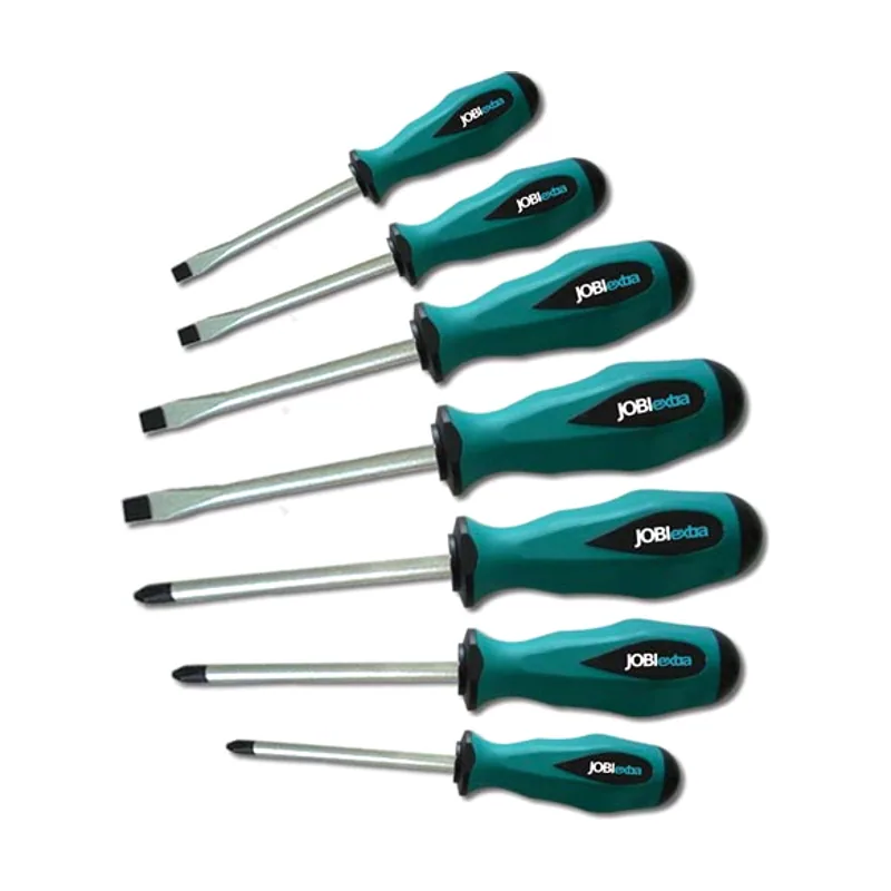 Wektory Jobi Extra WXT075 juego de 7 destornilladores planos y Phillips
