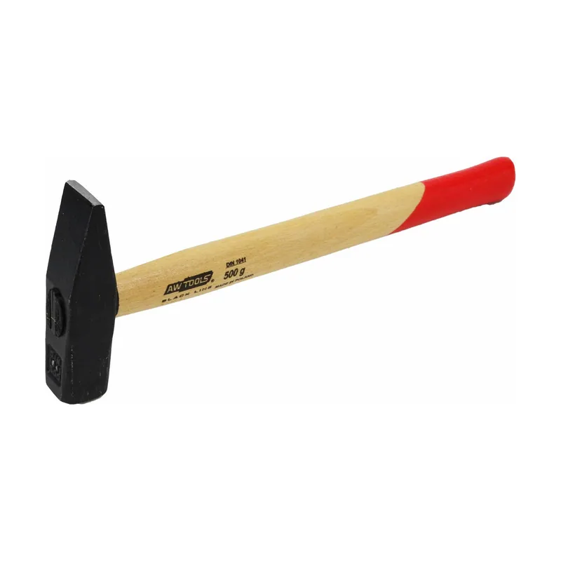 Awtools Martillo de cerrajero Black Line 0,5 kg con mango de madera