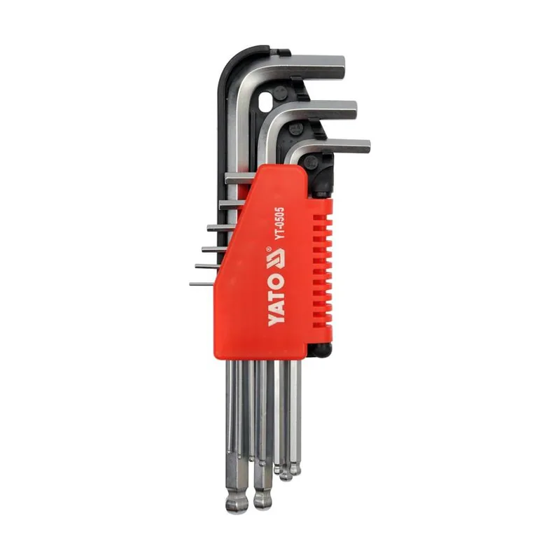 Yato YT-0505 llave hexagonal Juego de llaves allen Métrico 9 pieza s