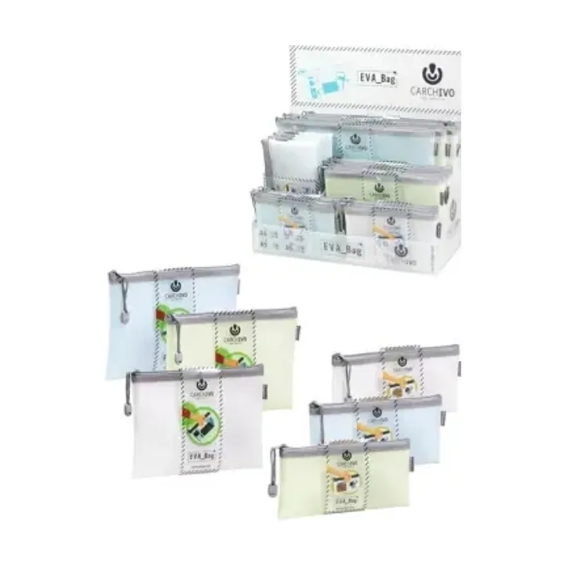 Carchivo bolsa multiusos cremallera eva surtido tamaño a6 colores surtidos