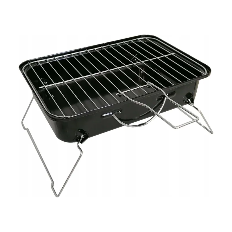 Floraland Parrilla de Carbón Portátil Master Grill MG937 Diseño Compacto y Plegable para Asados en Exteriores