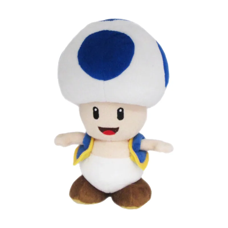 San-ei Peluche Super Mario Toad Azul 20 cm