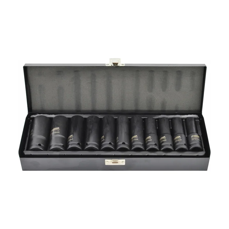 Awtools Set de Insertos de Impacto 1/2" 10-24mm 11 piezas