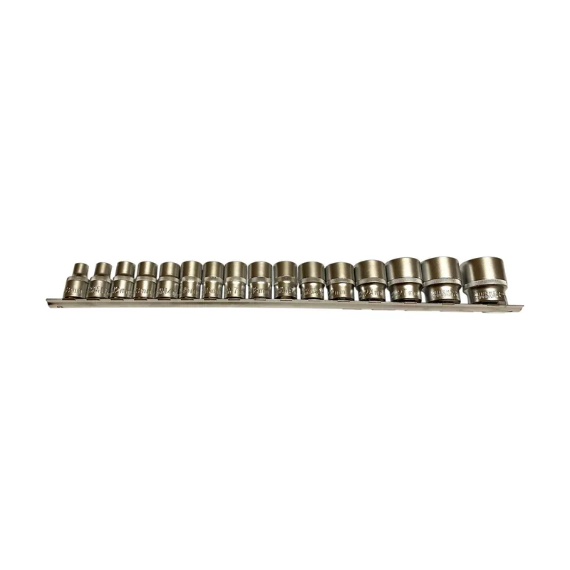Nac Juego de Nasadkas Spline 16 Piezas 12 Puntas 1/2"