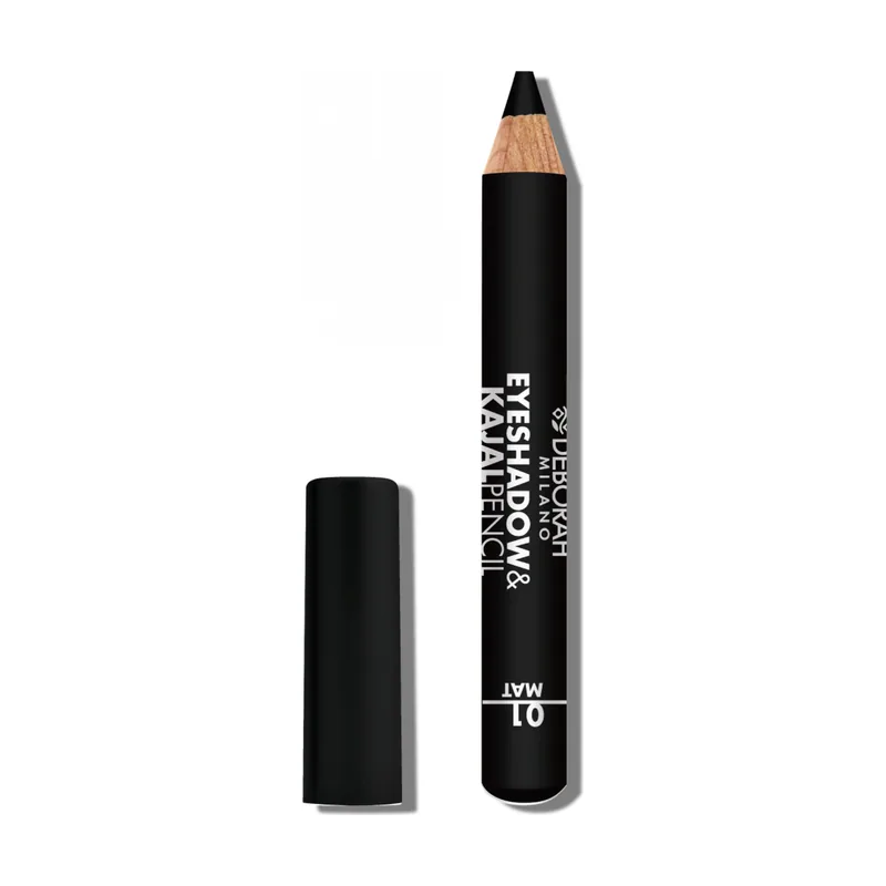 Deborah Milano Eyeshadow&Kajal Pencil sombra de ojos 2 g 01 Black Finish Mat