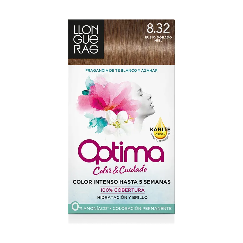 Llongueras Optima hair #8.32-light blond