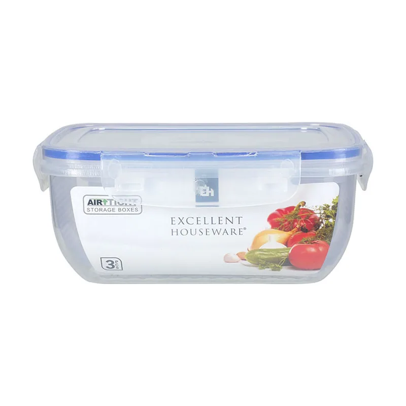 Excellent houseware Set de Fiambreras 024001010 3 Unidades