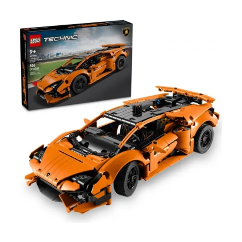 Lego Technic 42196 Lamborghini Hurac�n Tecnica Coche de juguete naranja Para ni�os a partir de 9 a�os