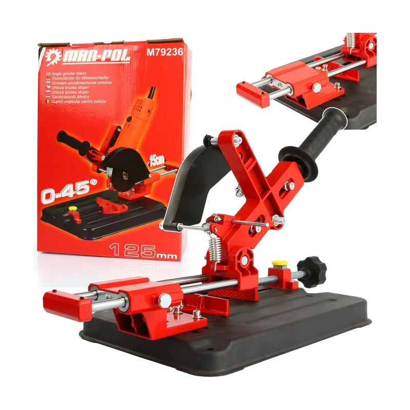 Mar-pol Soporte para amoladora angular de 125 mm con guía deslizante