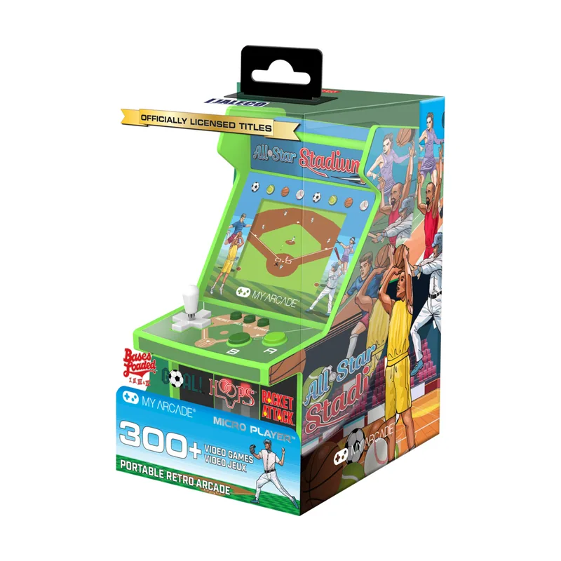 dreamGear Micro Player My Arcade Retro Arcade All-Star Stadium 307 juegos