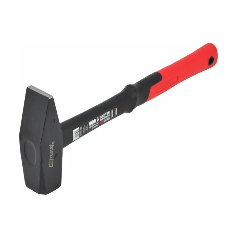 Awtools Martillo de cerrajero Black Line 0,3 kg con mango de fibra de vidrio
