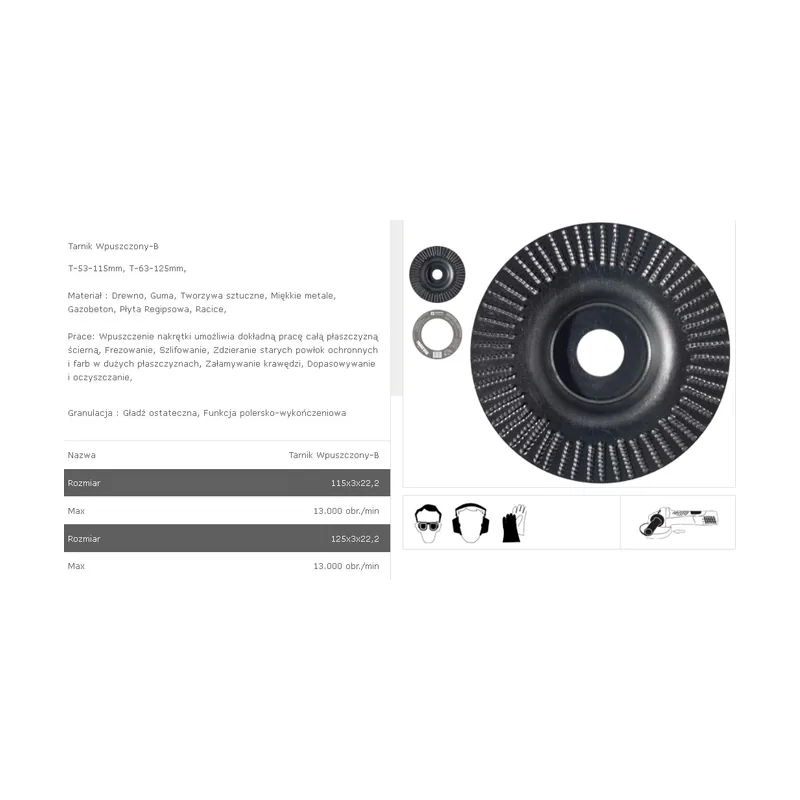 Tarpol Lima empotrada 125mm T-63