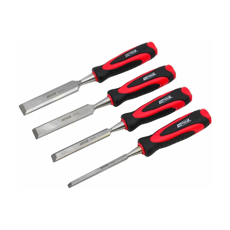 Awtools zestaw dłut z plastikowymi uchwytami 4 sztuki 6/12/18/24 mm