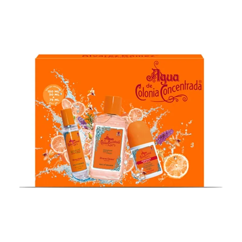 Alvarez Gómez Set de Perfume Unisex Orange Agua de Colonia Concentrada 3 Piezas