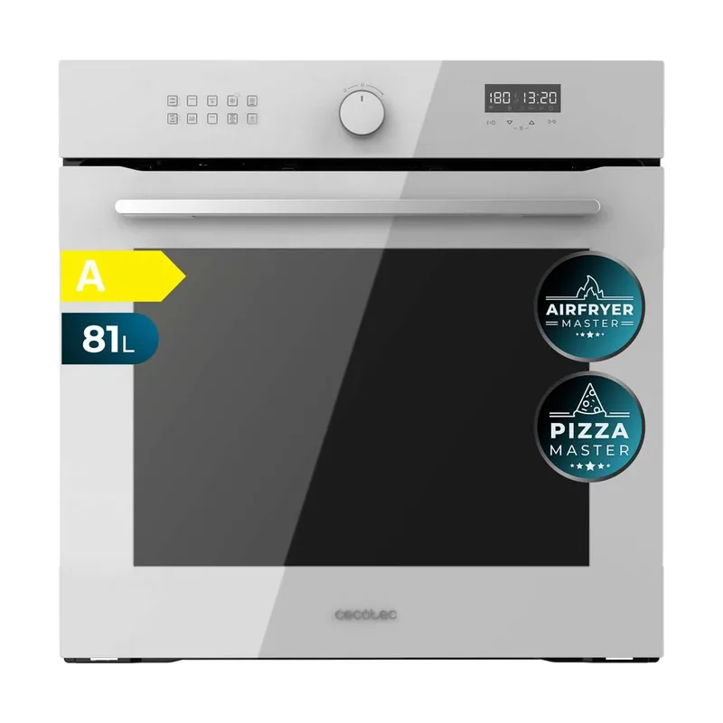 Cecotec Horno Integrable Multifunción 60cm Bolero Hexa AF316000 Glass White A.