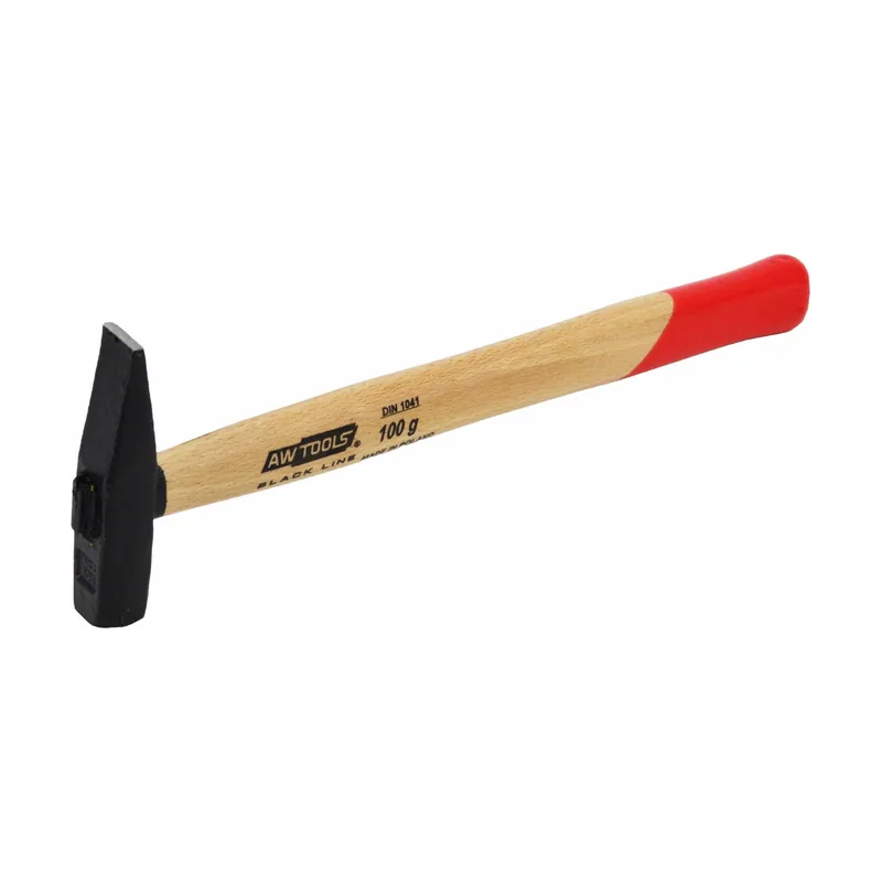 Awtools Martillo de cerrajero Black Line 0,1 kg con mango de madera