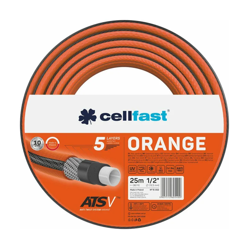 Cellfast Manguera de Jardín Cf. Orange 1"