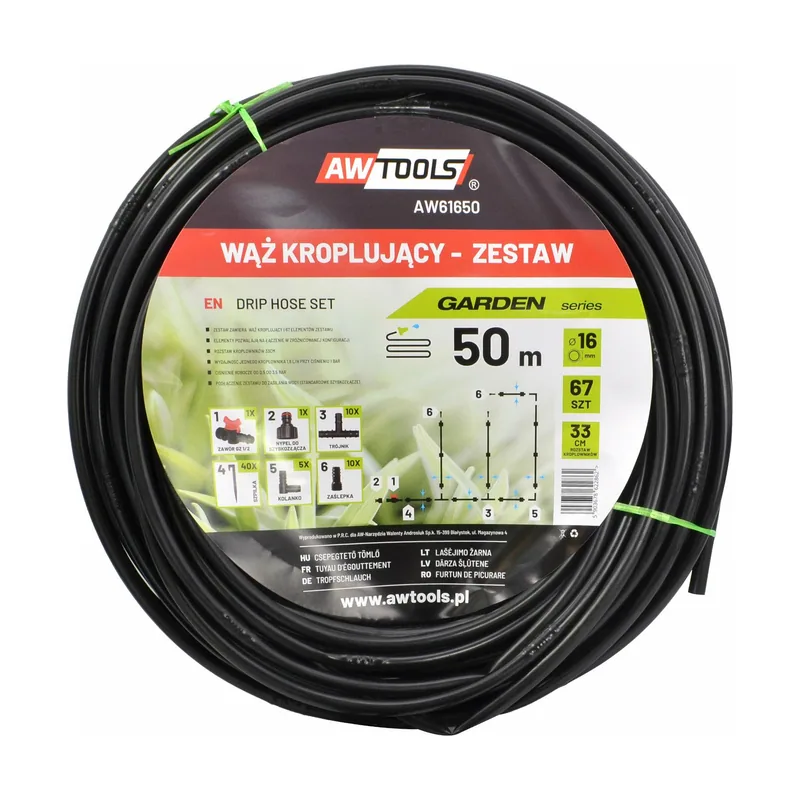 Awtools Manguera de riego por goteo