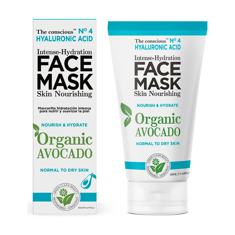 Biovène Mascarilla Facial Hidratante The Conscious Hyaluronic Acid Aguacate 50 ml