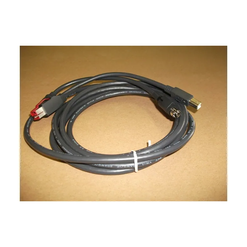 Epson 2218424 cable de transmisión Negro 3 m PoweredUSB
