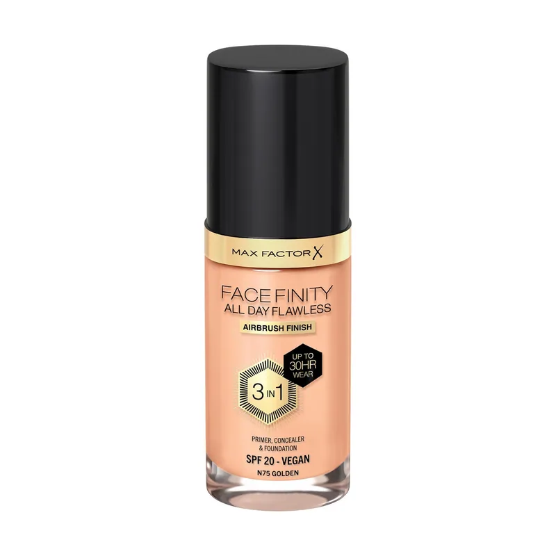 Max Factor Facefinity All Day Flawless 3 in 1 Frasco dispensador Crema N75