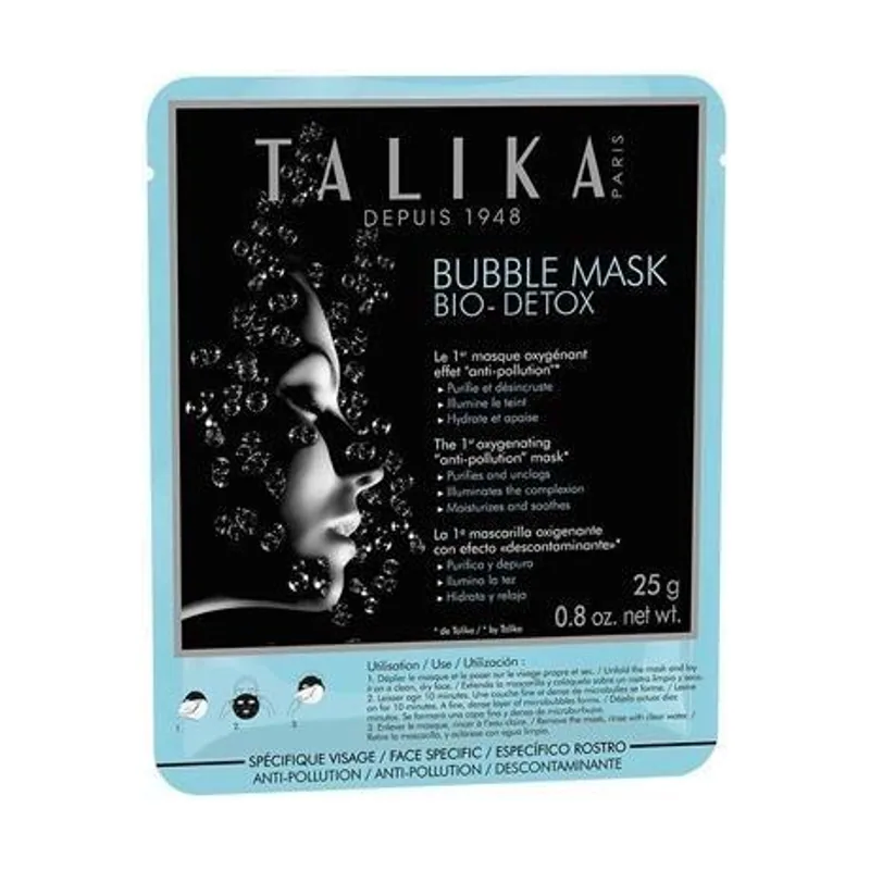 Talika Bubble Mask Bio-Detox Mascarilla hidratante Mujeres 25 g