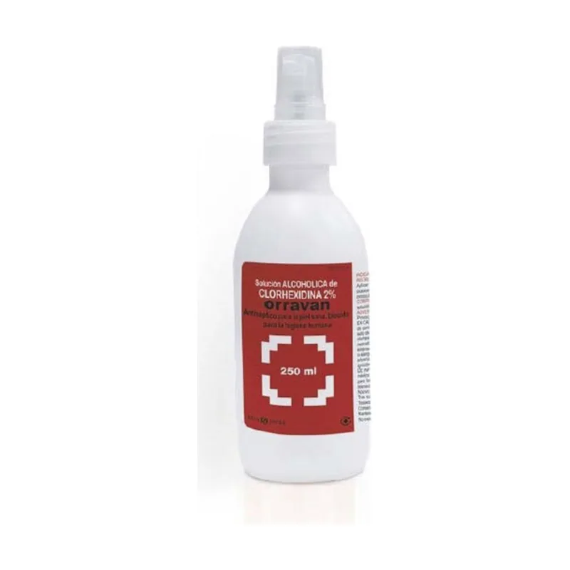 Solución alcoholica de clorhexidina 2% 250 ml