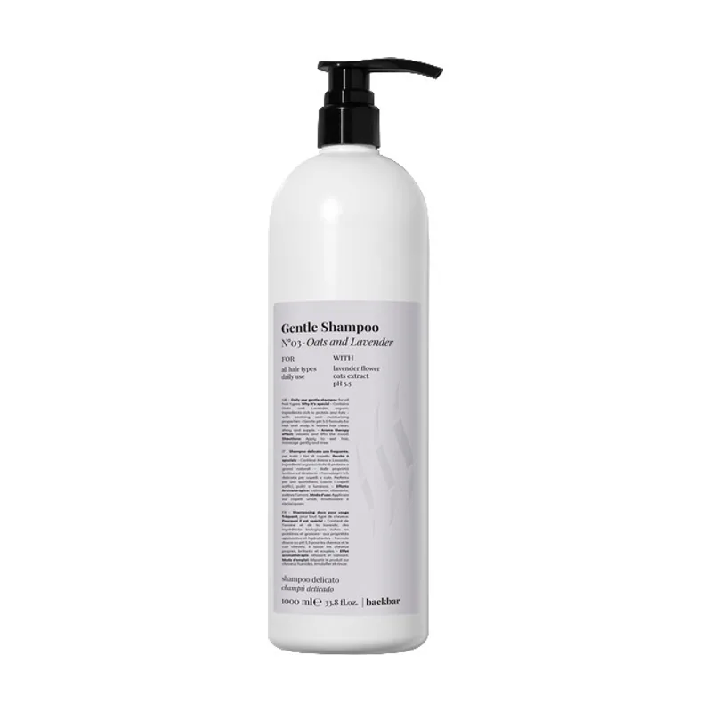 Farmavita Back.Bar N°03 Oats & Lavender Gentle Shampoo 1000 ml Champú Profesional Mujeres