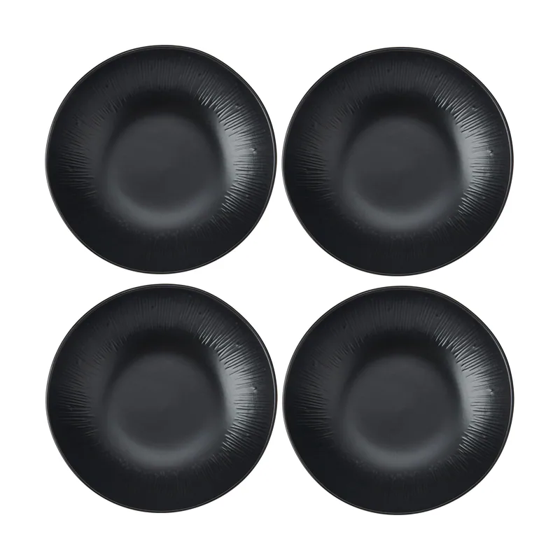 Mikasa Jardin Midnight Juego de 4 Tazones de Gres para Pasta