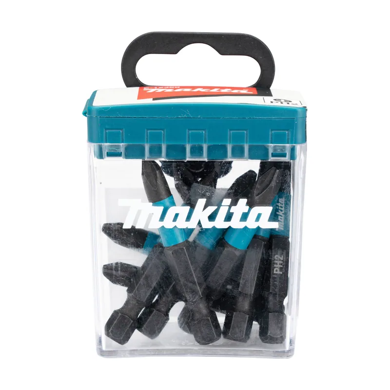 Makita Juego de puntas PH2 de impacto con funda abatible E-12407