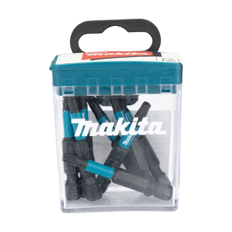 Makita Juego de puntas T20 de impacto de 50 mm con caja Flip Top