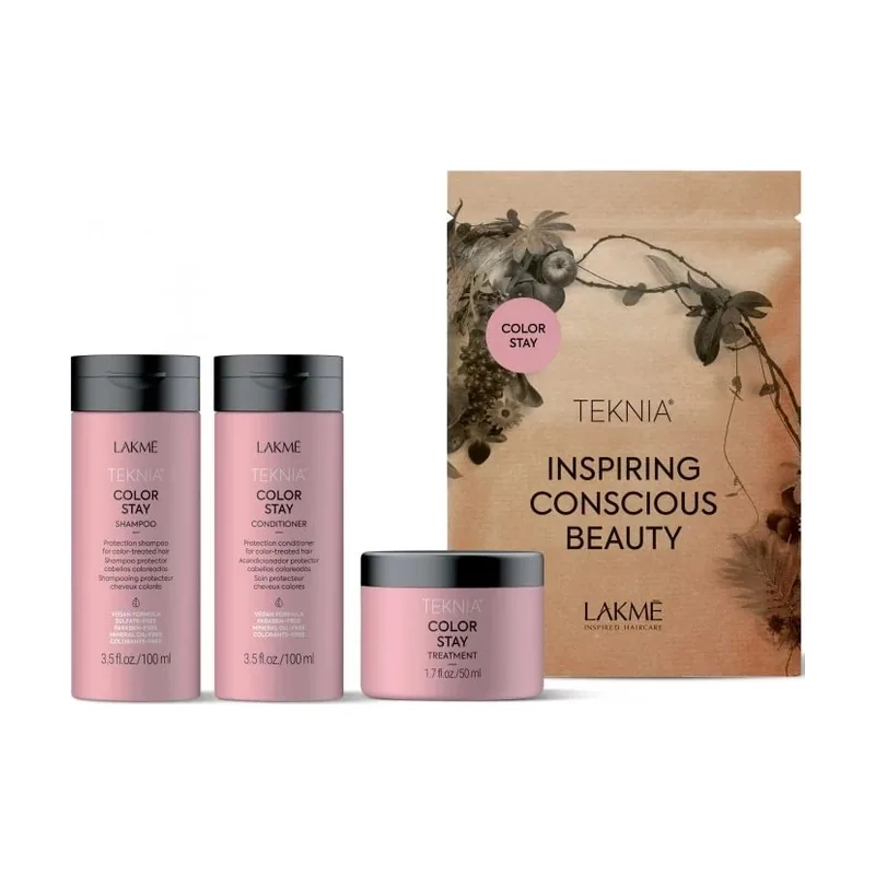 Lakmé Paquete de viaje Teknia Stay champú 100 ml
